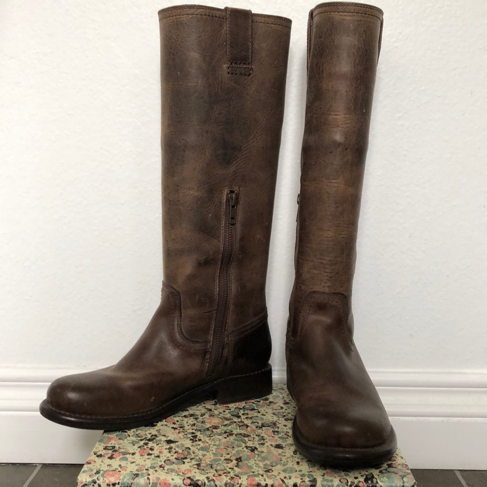 Frye Knee High Leather Boots